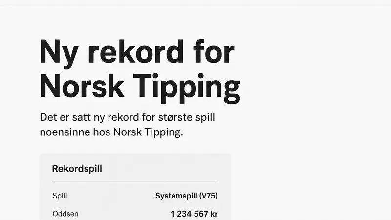 Norwegia dan Brasil Mengubah Sejarah Taruhan di Norsk Tipping